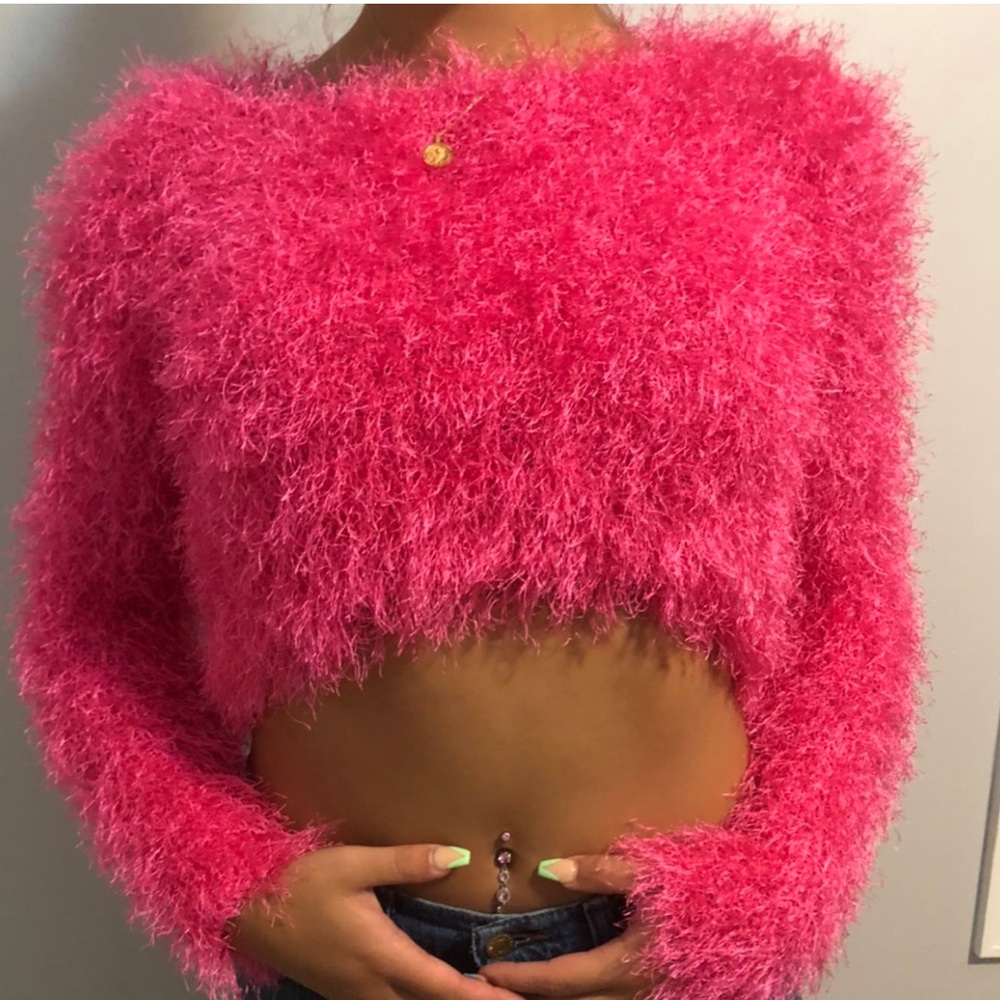 Fluffy Party Crop Top